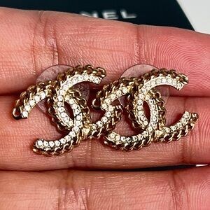 Authentic Chanel earrings .